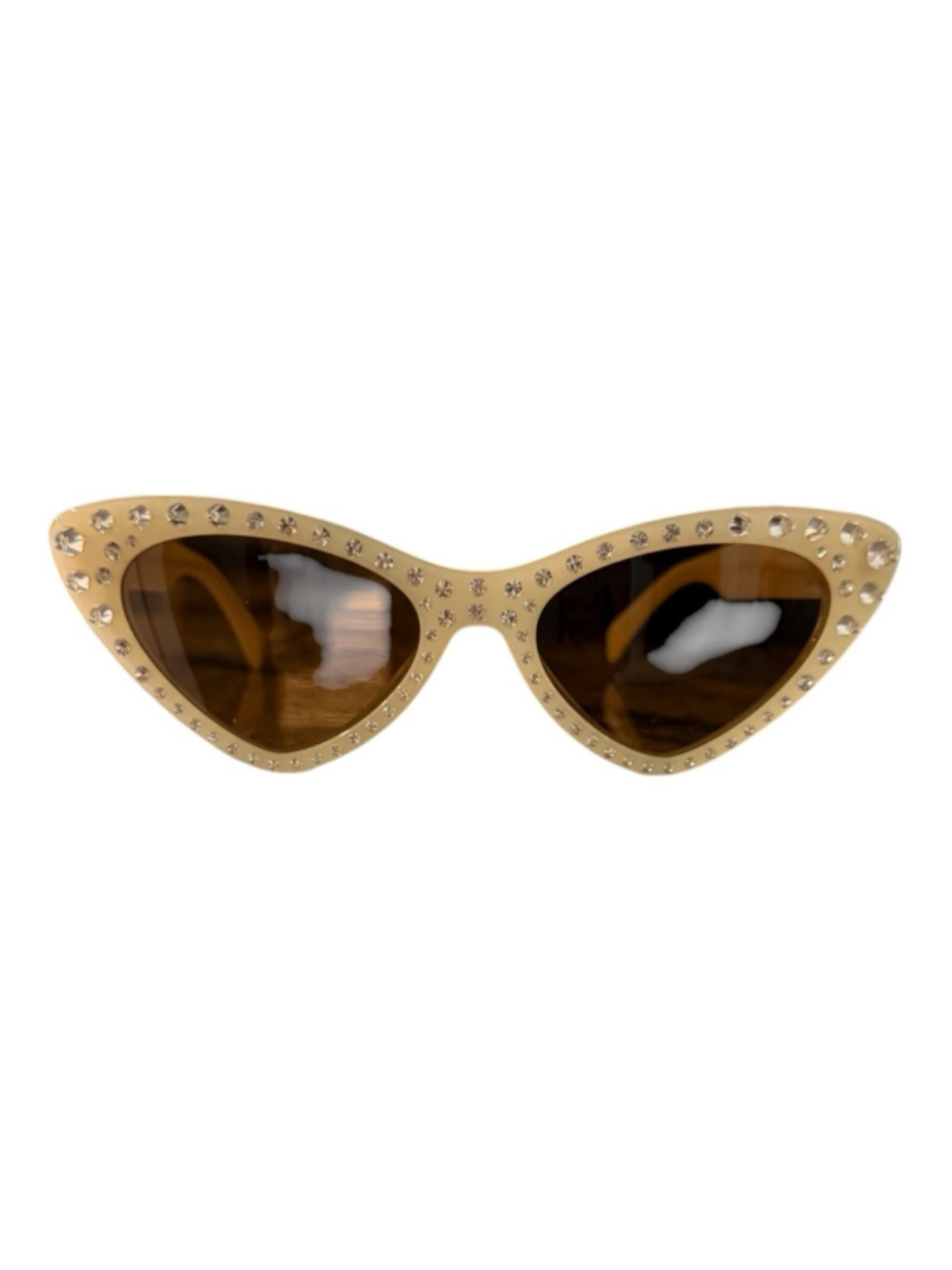Moschino Crystal Embellished Cat Eye Sunglasses, Model MOS006/S/STR - Picture 8 of 11